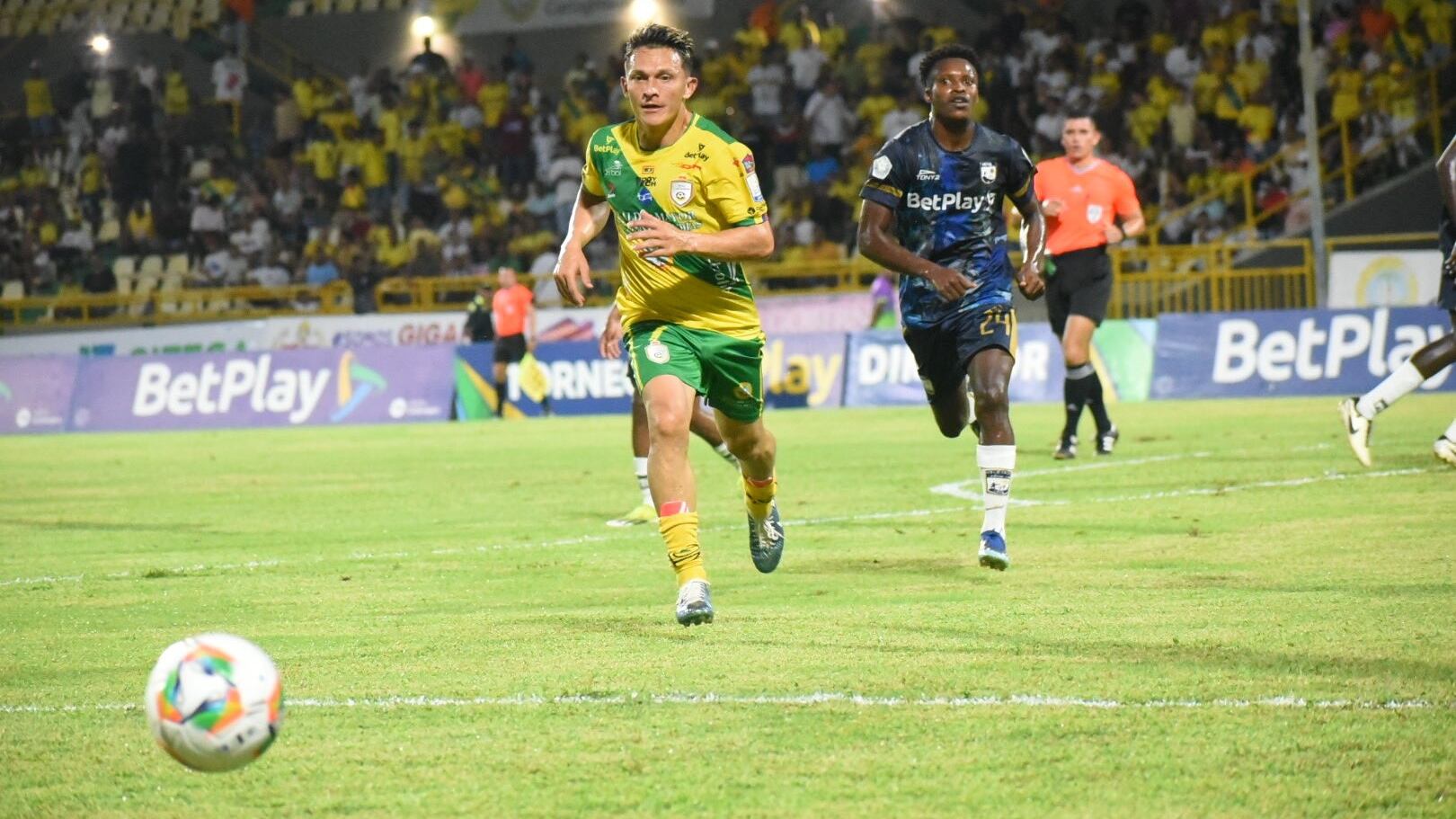 Imagen del partido entre Real Cartagena y Atlético F.C. por la fecha 10 del Torneo BetPlay 2024-ll.