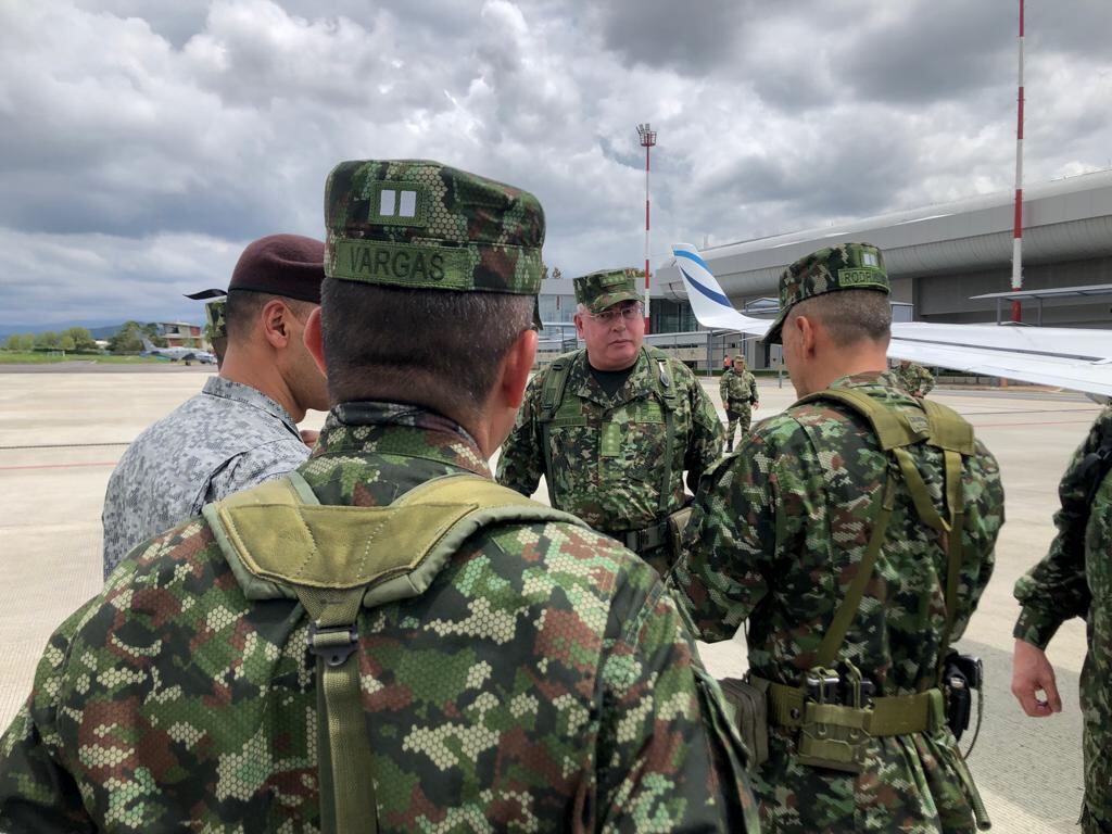 El comandante general de las FF.MM., general Helder Giraldo Bonilla, llegó al Cauca para atender situación de orden público en el departamento
