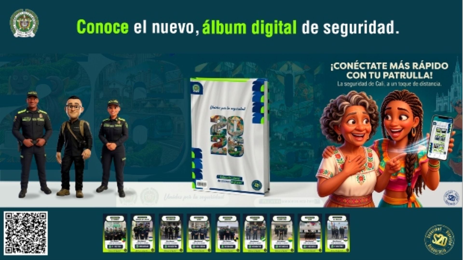 La Policía Metropolitana de Cali presentó el álbum digital ‘Unidos por la Seguridad’, una herramienta con recomendaciones de prevención y convivencia para los hinchas durante el Mundial 2026.
