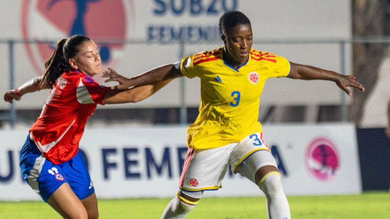 Colombia vs, Chile en el Sudamericano Femenino Sub-20.