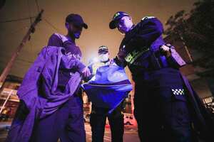 Las autoridades incautaron armas y desmontaron diez cambuches.