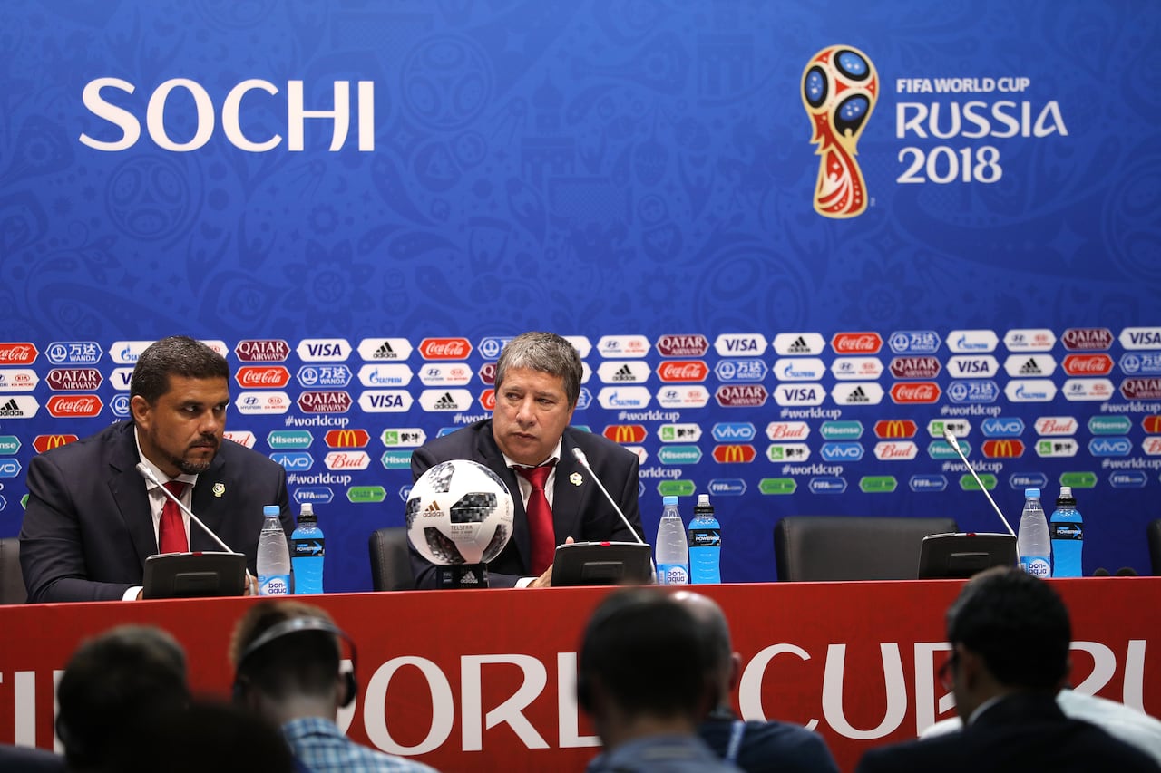 Imagen de cuando Bolillo Gómez dirigió a Panamá en el Mundial Rusia 2018.