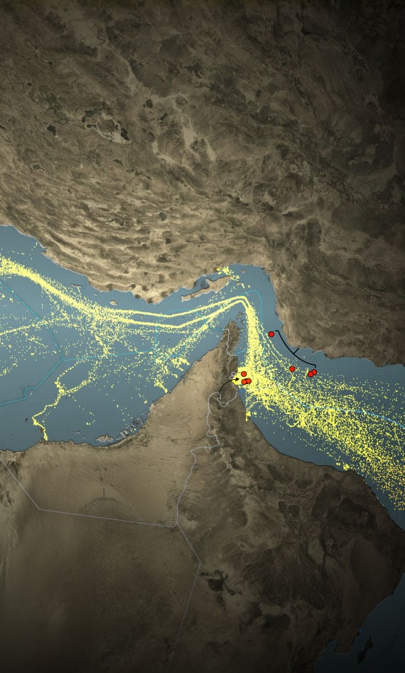 Esta ruta es esencial para el transporte mundial, especialmente de petróleo.
