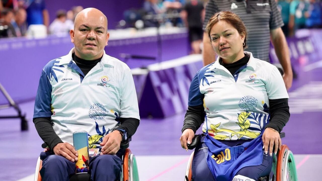 Leidy y Edilson Chica, oro en la Boccia de los Paralímpicos París 2024