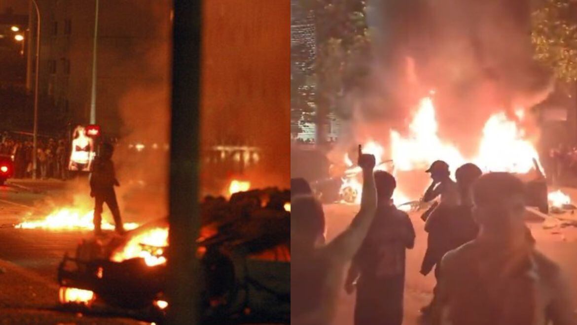 Disturbios en Paris tras el triunfo del PSG en la Champions.