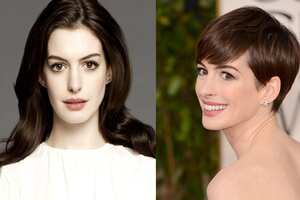 Para su papel en ‘Los Miserables’, Anne Hathaway cortó su largo cabello. Y no le vino nada mal el cambio.