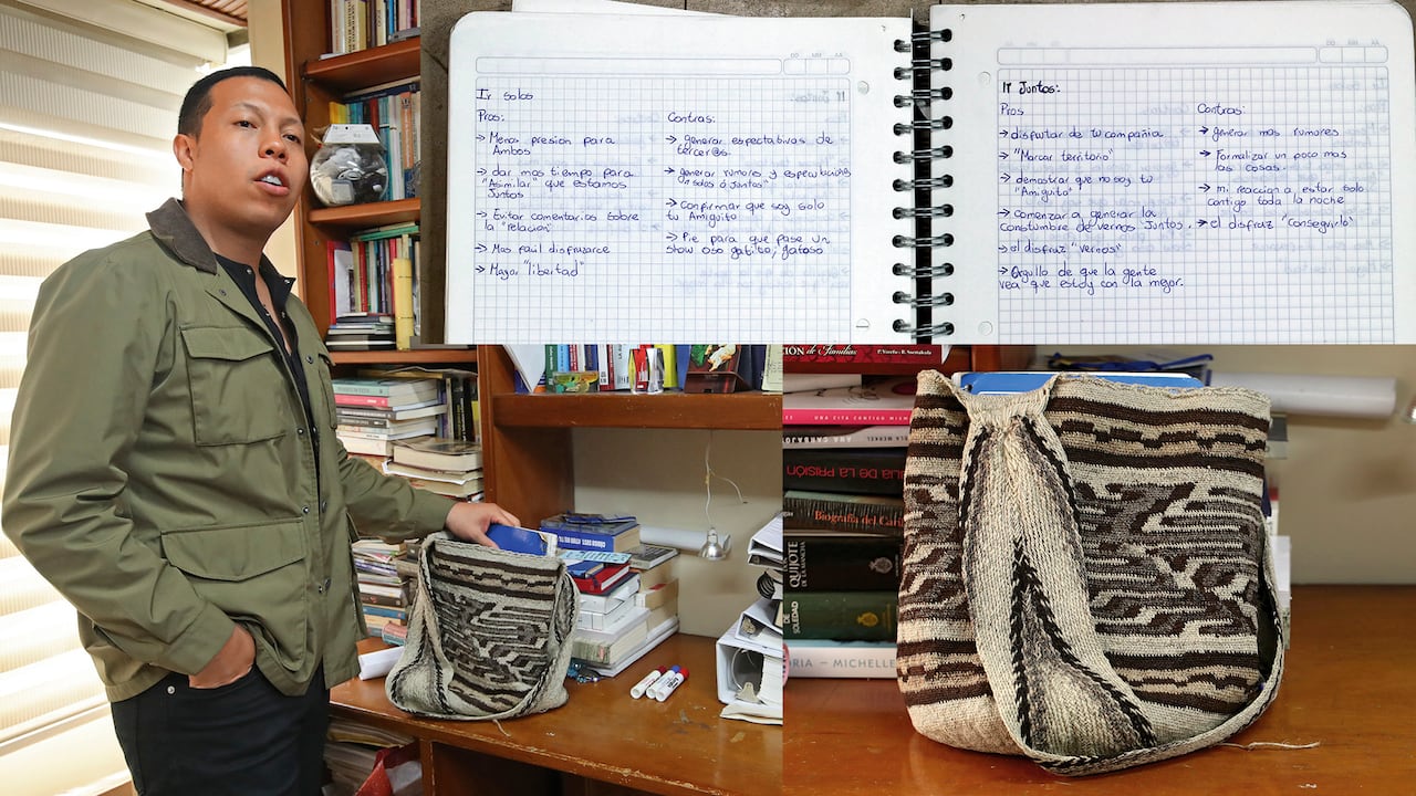 Jorge Colmenares, exconcejal de Bogotá, desempolvó algunas pertenencias de su hermano, Luis Andrés. La mochila conserva elementos valiosos.