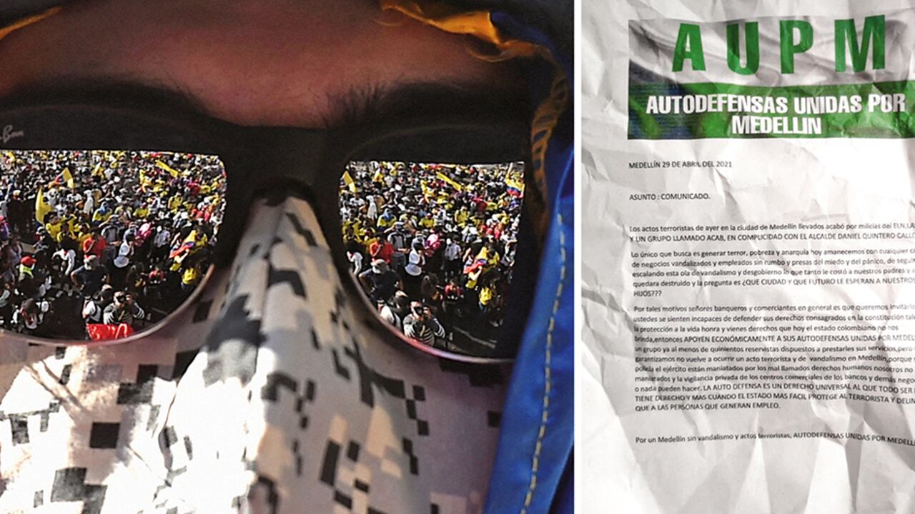 En Medellín se prendieron las alarmas con la circulación de un panfleto que anuncia la creación de un nuevo grupo de autodefensa.