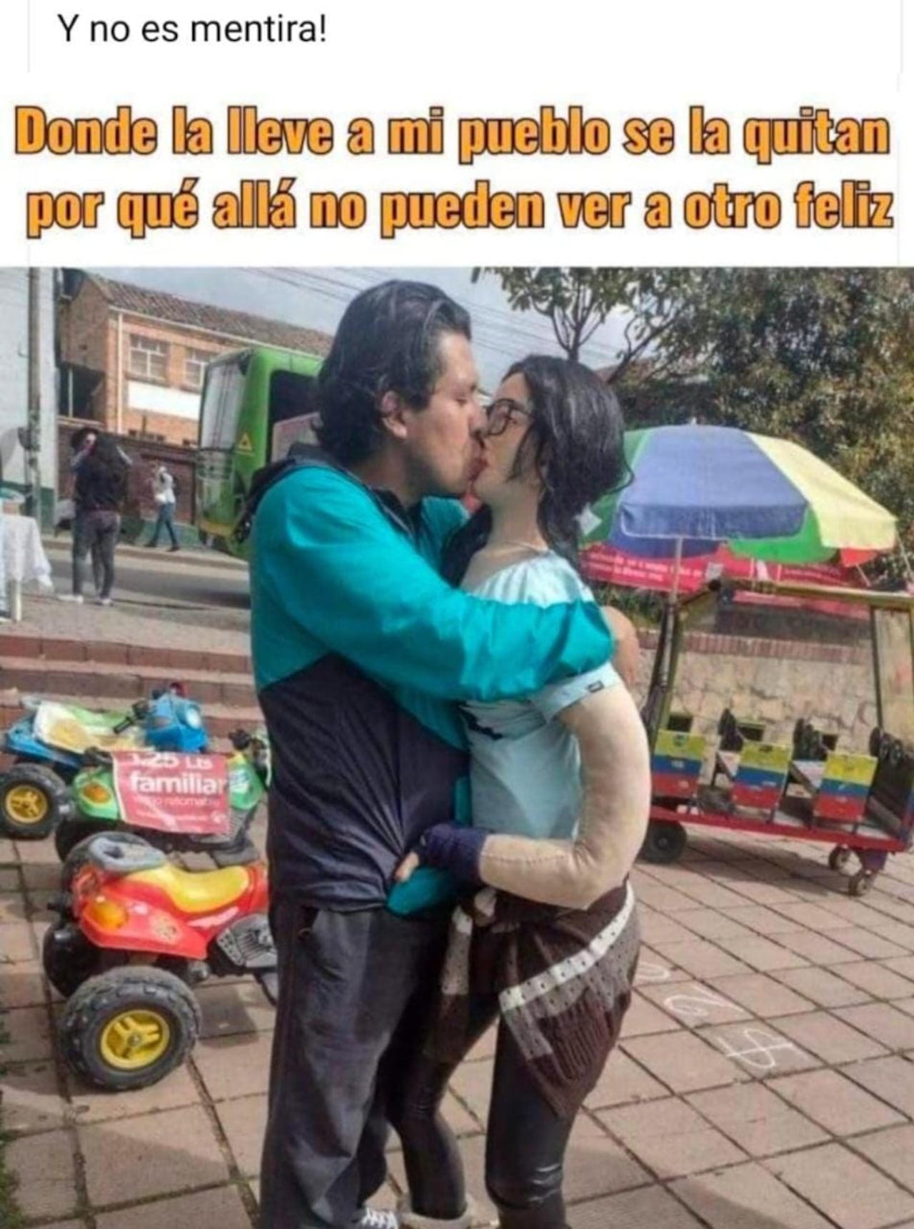 Meme de Cristian y Natalia