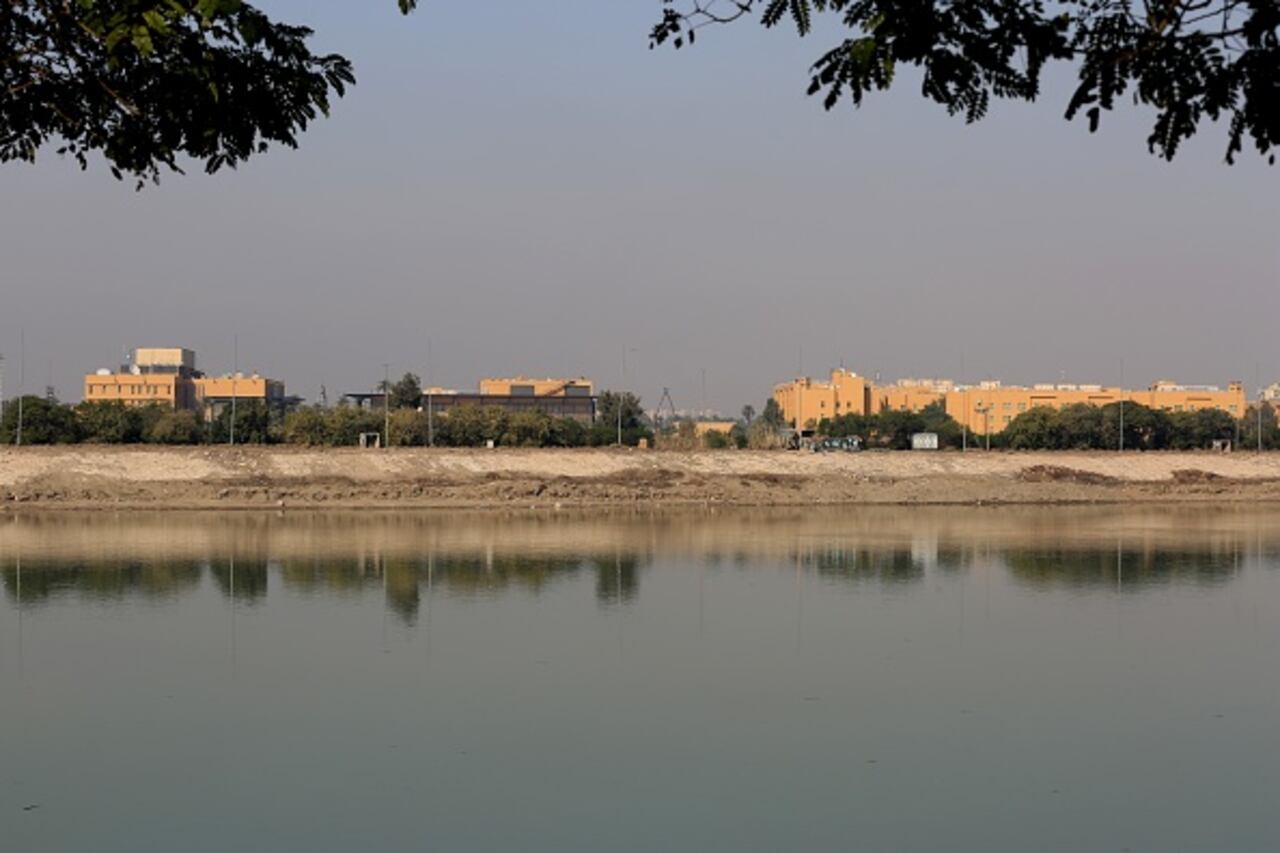Edificio de la embajada de Estados Unidos en Irak.