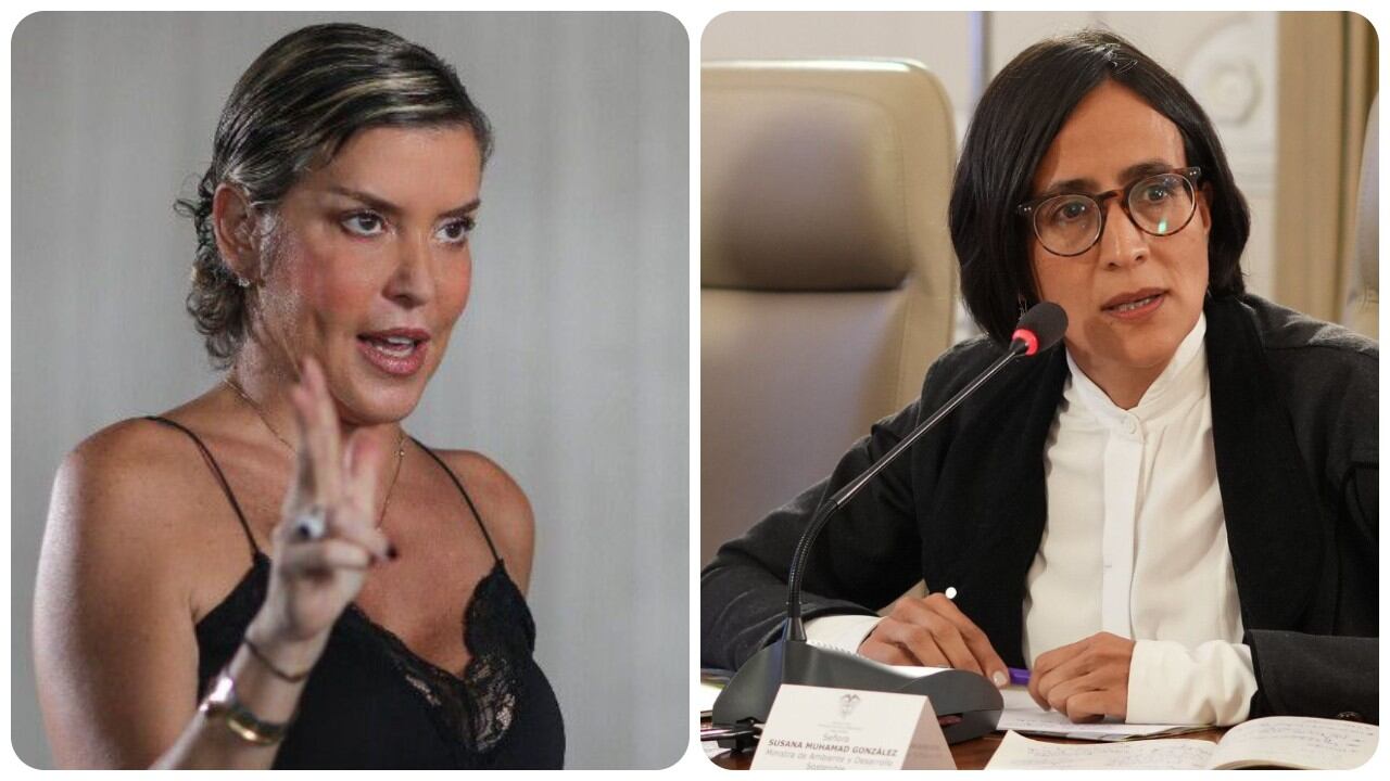 Ángela Benedetti y Susana Muhamad