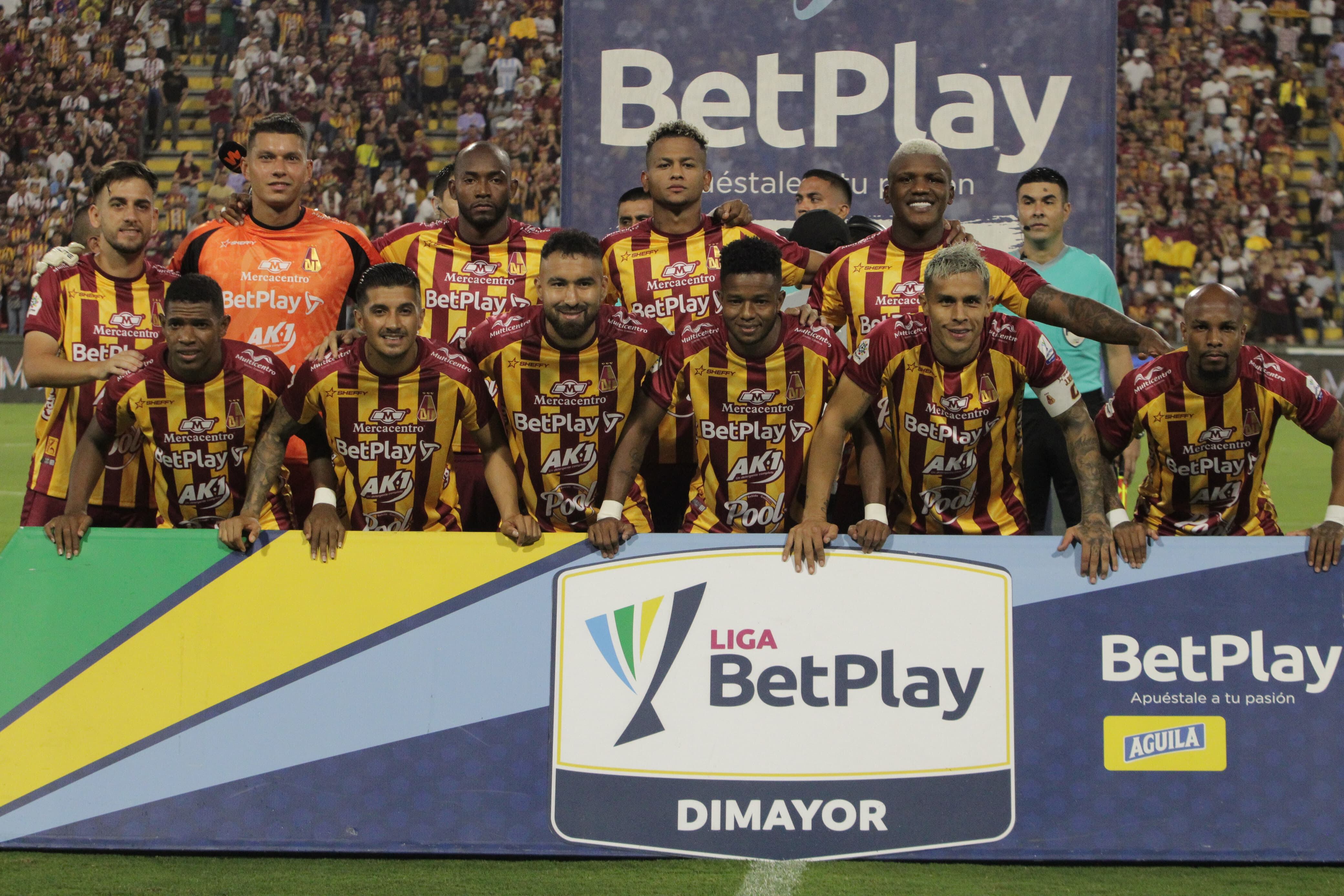 Imagen del partido entre Deportes Tolima y Águilas Doradas por la quinta fecha de los cuadrangulares semifinales de la Liga colombiana 2023.