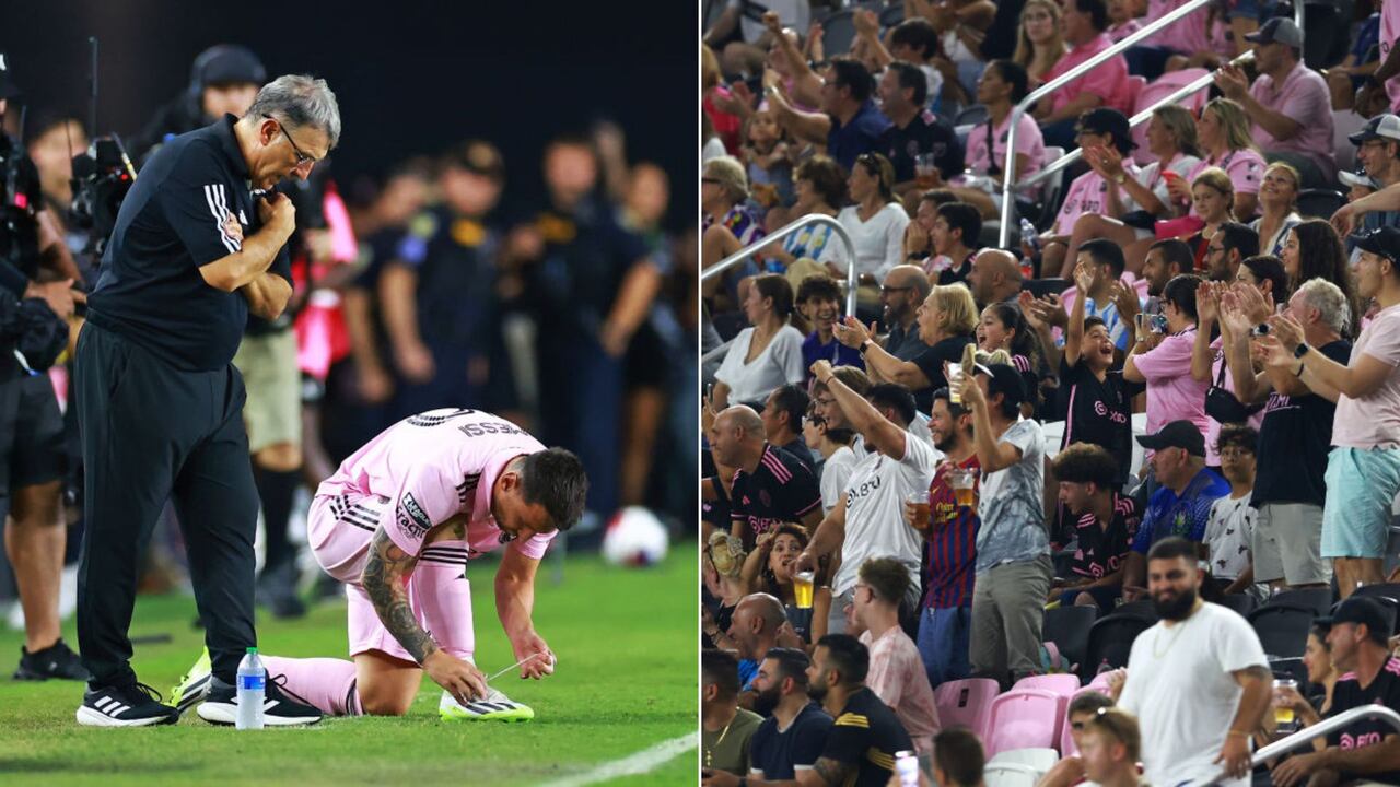 Cientos de hinchas del Inter de Miami abandonaron el estadio cuando Lionel Messi fue sustituido frente al Atlanta United.