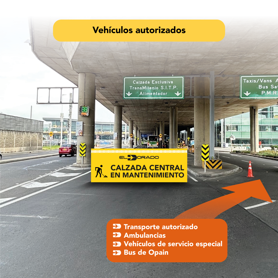 Opain anunció que desde este lunes, 1 de abril,  la calzada central de Transmilenio que pasa por el aeropuerto El Dorado estará en mantenimiento por 30 días.