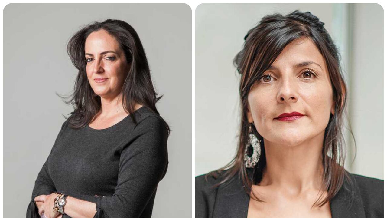 La senadora María Fernanda Cabal y la ministra de Minas y energía, Irene Vélez.