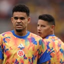 VANCOUVER, CANADA - JULY 07: Luis Diaz #7 of Colombia warms up before the FIFA World Cup 2026 Round of 16 match between Switzerland and Colombia at BC Place Vancouver on July 07, 2026 in Vancouver, British Columbia, Canada. (Photo by Alex Pantling - FIFA/FIFA via Getty Images)