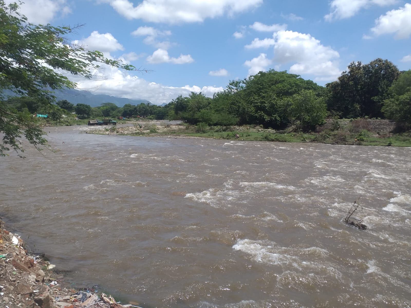 Crecimiento del  río Guatapurí