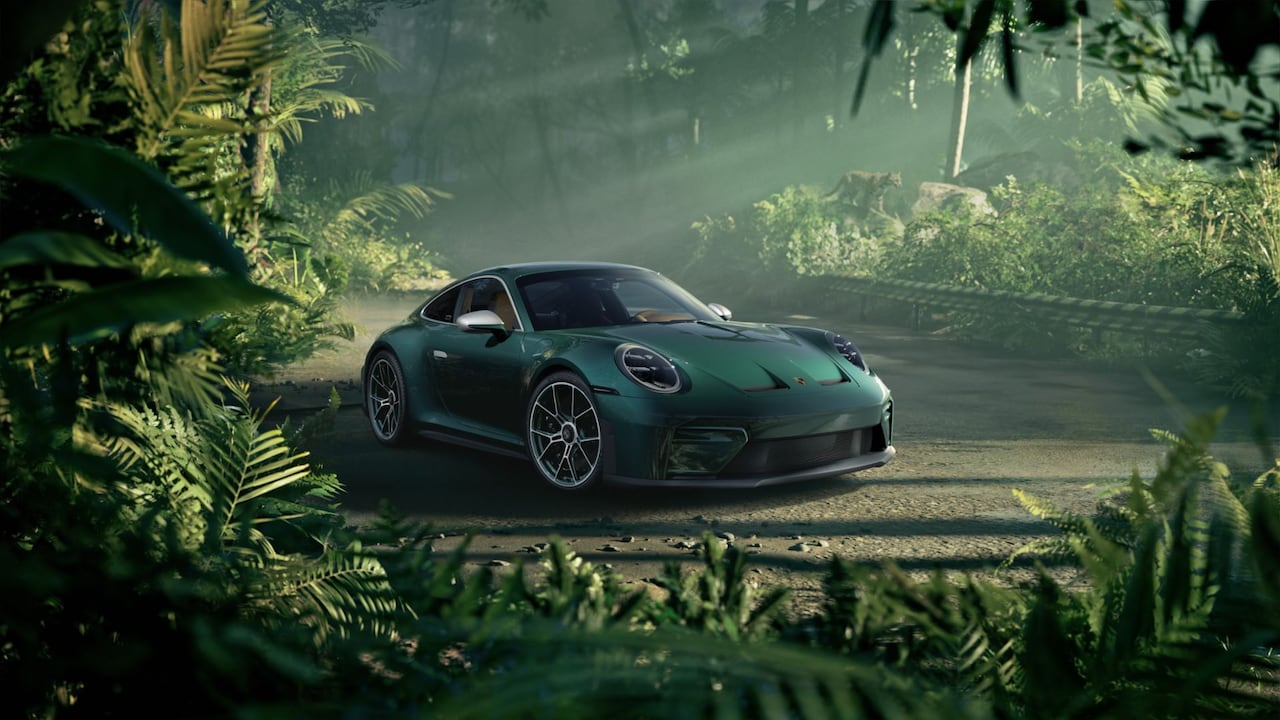 El Ocelote es un Porsche 911 GT3 con paquete Touring 2025 inspirado en la selva amazónica.