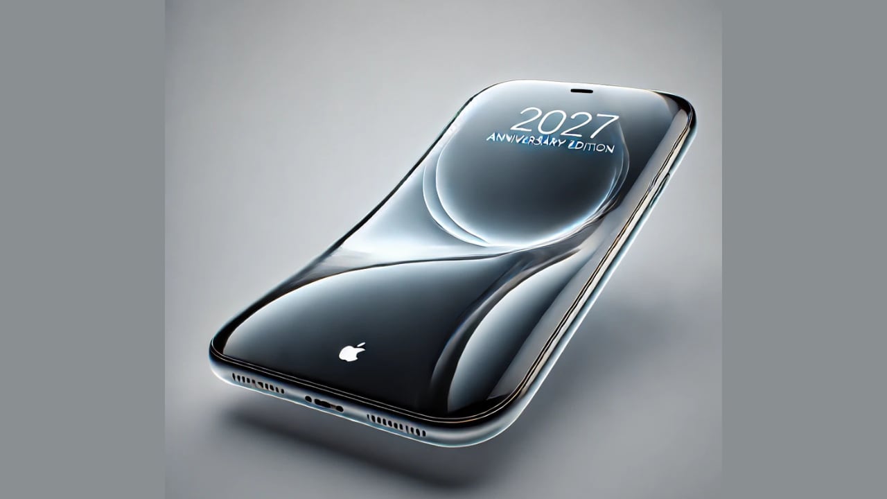 Un dispositivo con cuerpo curvado de vidrio marcará la evolución del iPhone en 2027.
