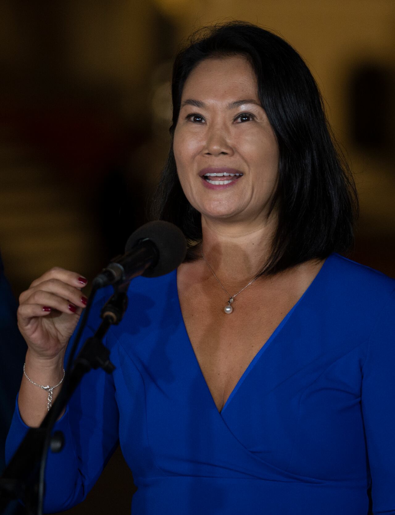 El pronunciamiento fue hecho tras una reunión con la presidenta Dina Boluarte, quien inició una serie de encuentros con partidos políticos para abordar la crisis política local. (Photo by Cris BOURONCLE / AFP)