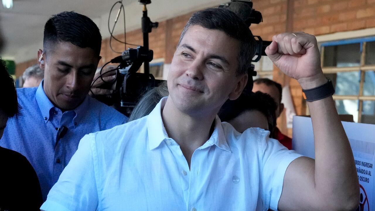 Santiago Pena, presidente electo de Paraguay .(AP Photo/Jorge Saenz)