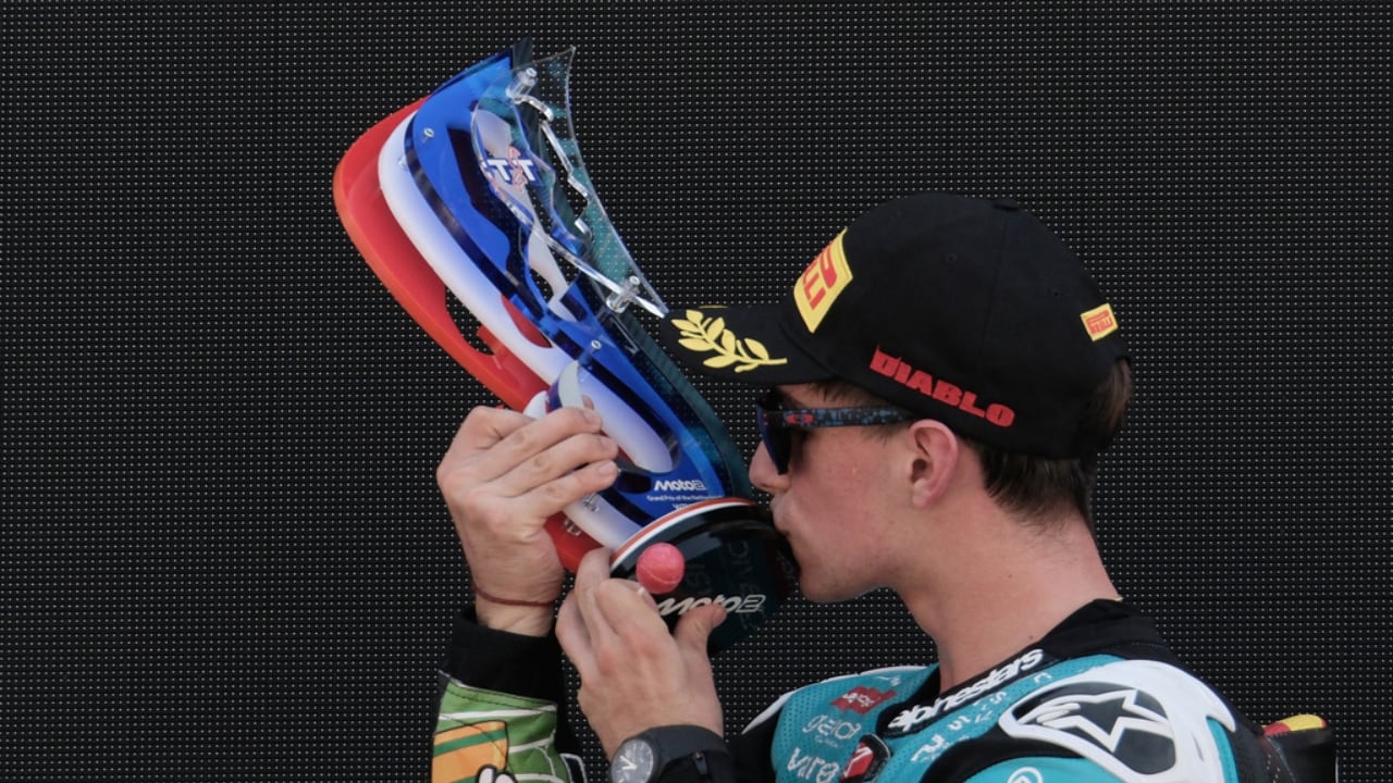 David Alonso se hizo con el triunfo en el GP de Países Bajos, por Moto2.