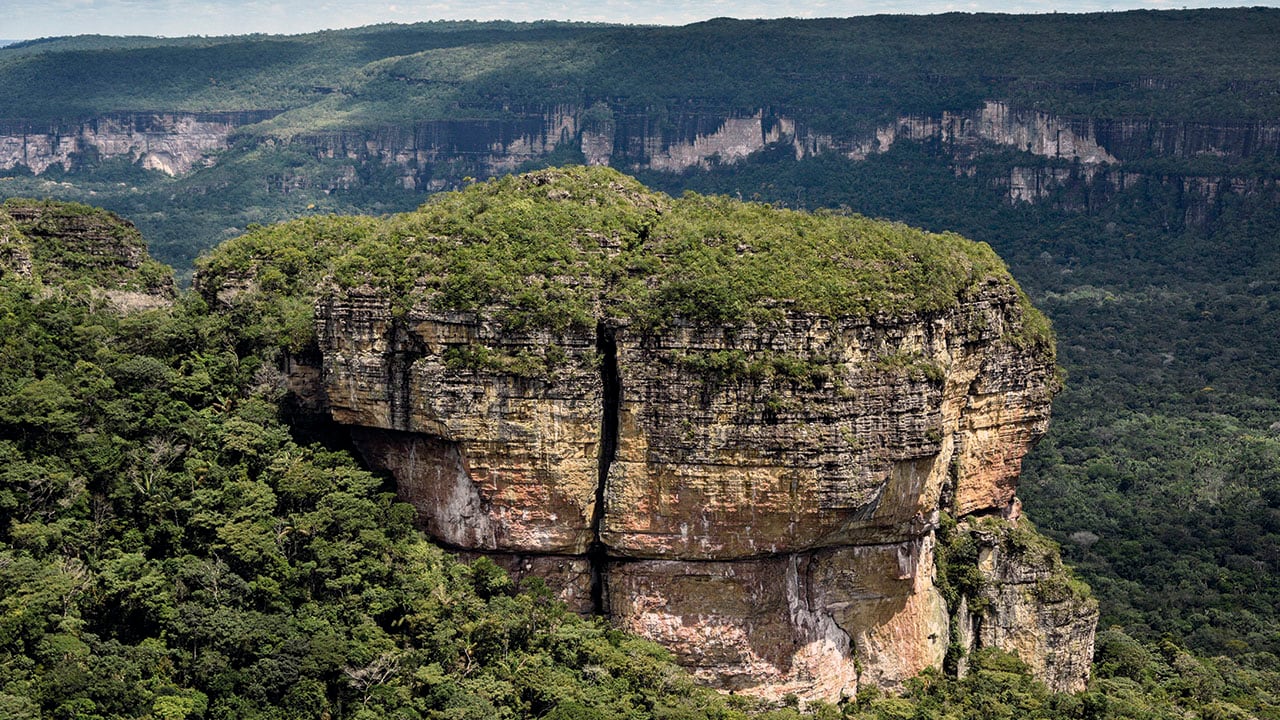 Panorámica de la Chiribiquete. Materia de investigación por parte de un equipo multidisciplinario de científicos colombianos.