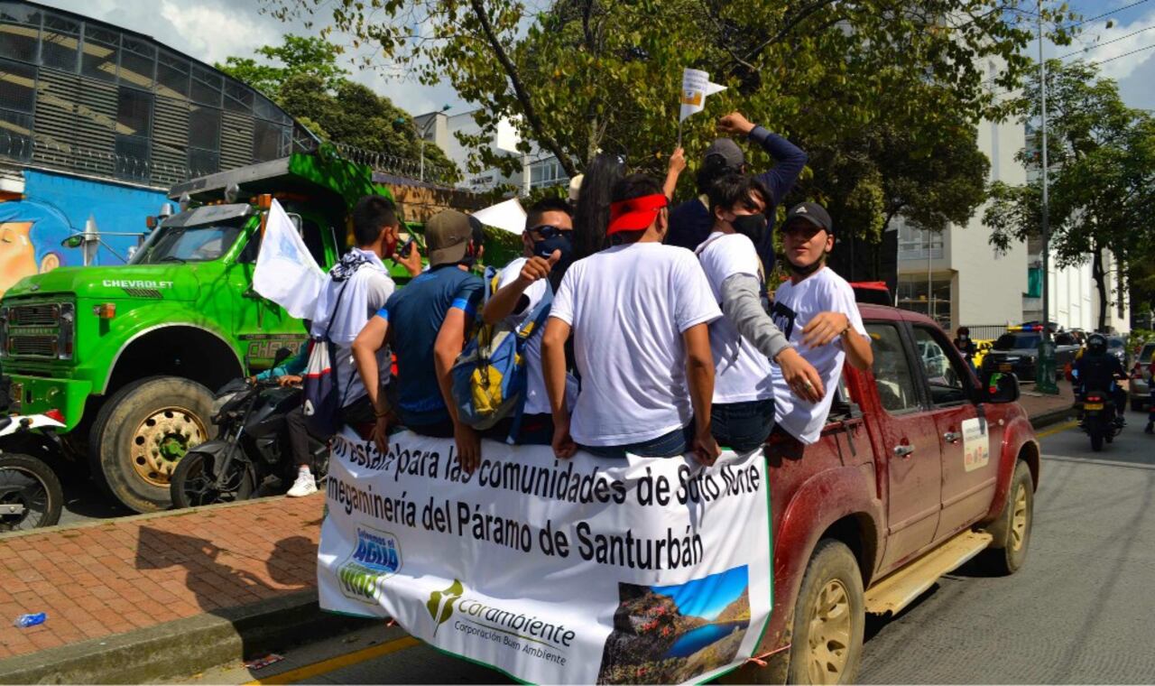 Caravana por Santurbán en Bucaramanga
