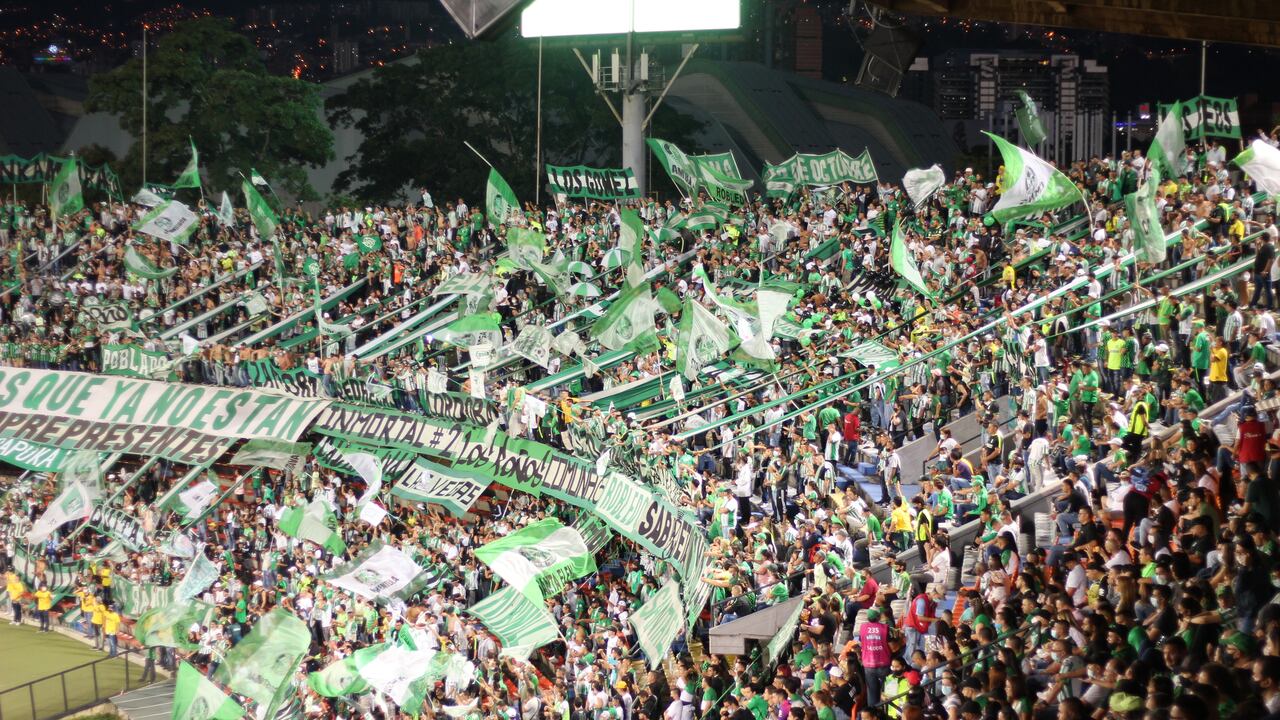 Hinchada de Atlético Nacional.
