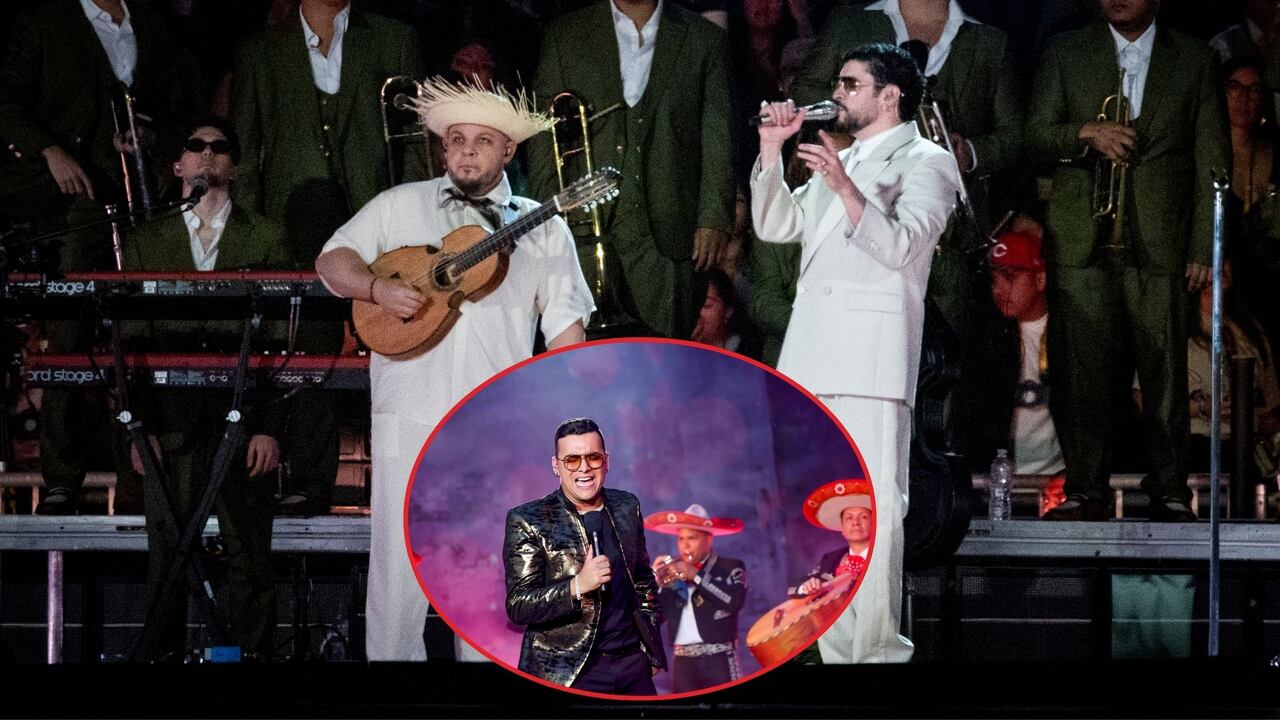 Homenaje de Bad Bunny a Yeison Jiménez en su concierto en Medellín.