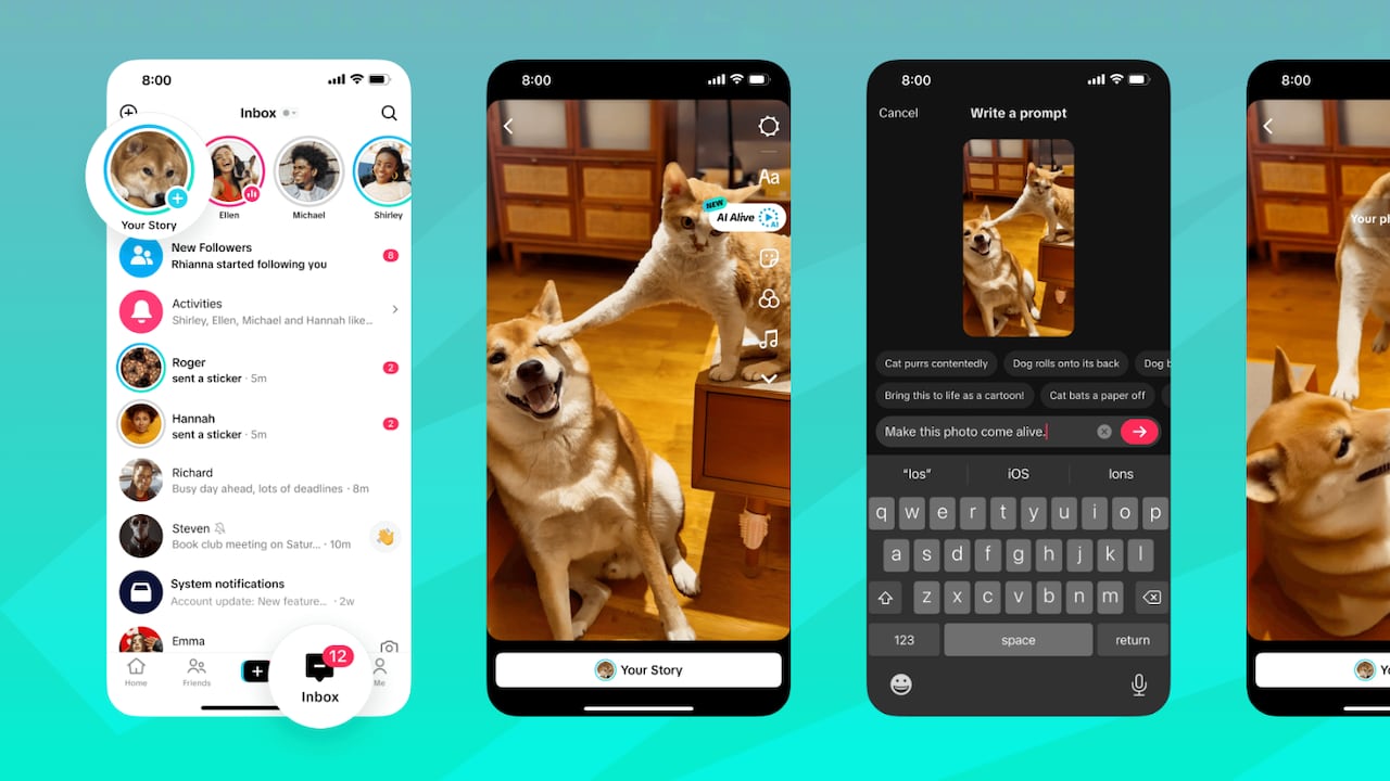 AI Alive permite crear videos animados a partir de una sola foto dentro de TikTok.