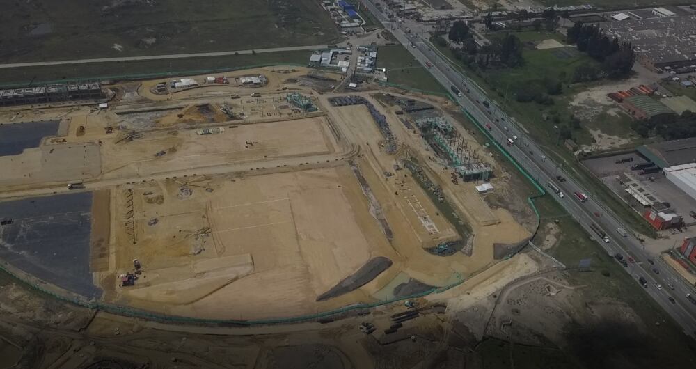 Avanza la construcción del Patio Portal en Soacha.