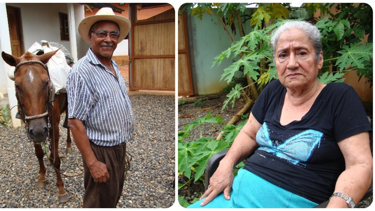 Juan de Dios Úsuga y Ana Celsa David, padres de Otoniel.