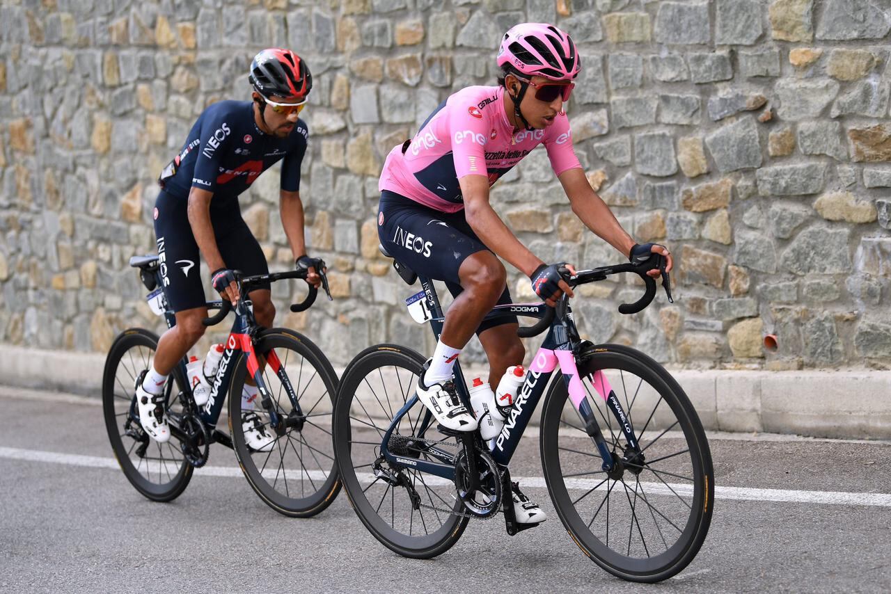 Egan Bernal y Daniel F. Martínez