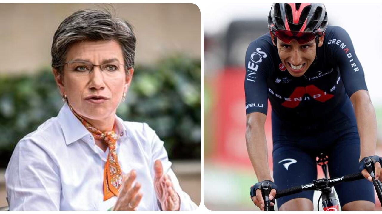 La alcaldesa Claudia López le envió un mensaje a Egan Bernal.