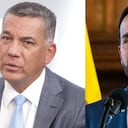 Ministro de Defensa, Jorge Mora, y el presidente Abelardo De La Espriella.