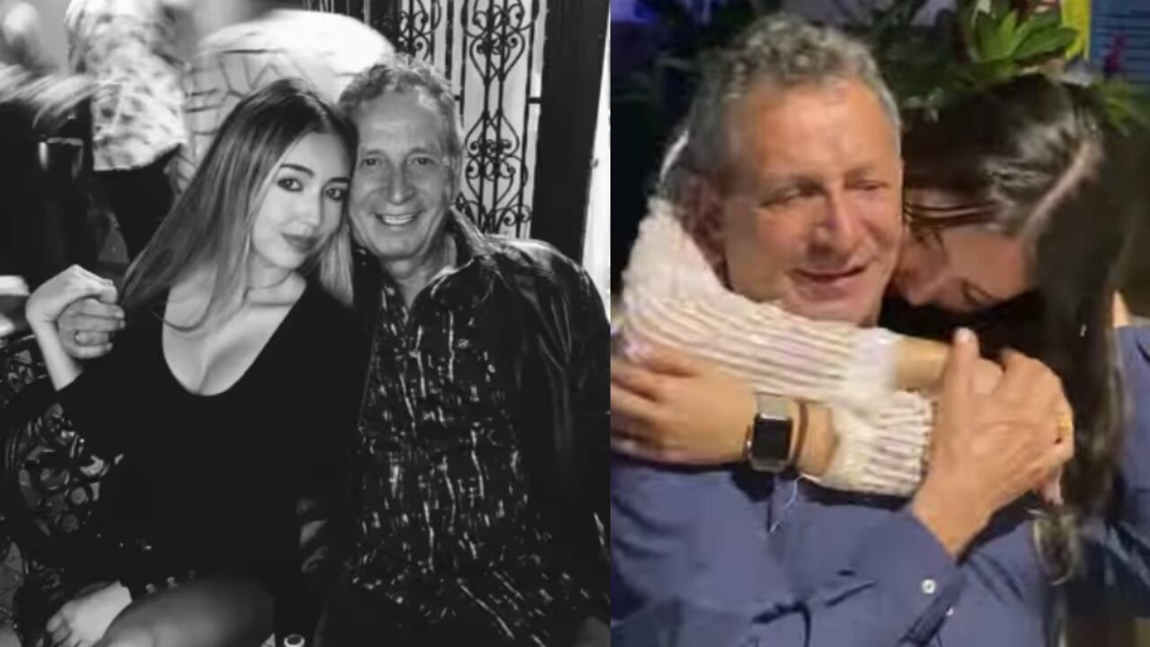 Darío Gómez junto a su nieta Valentina