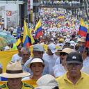 Marchas en contra de las reformas del gobierno del Presidente Gustavo Petro.