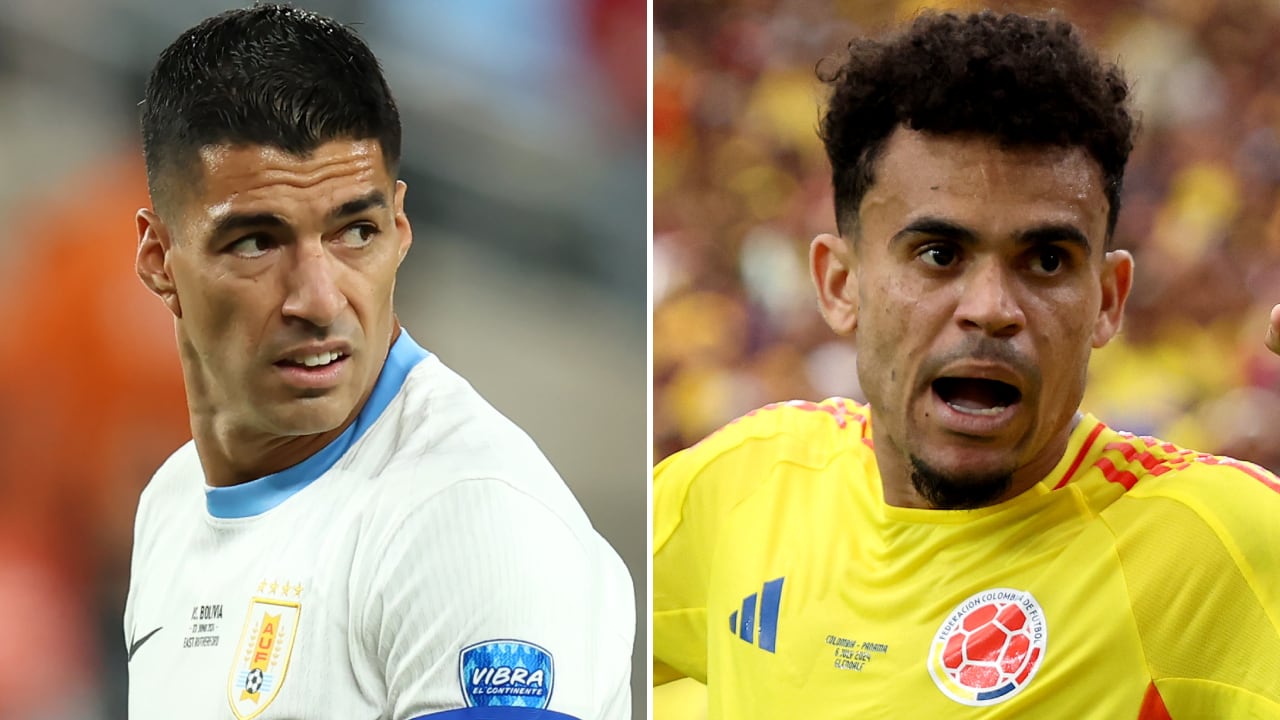 Luis Suárez y Luis Díaz, figuras de la semifinal de la Copa América 2024