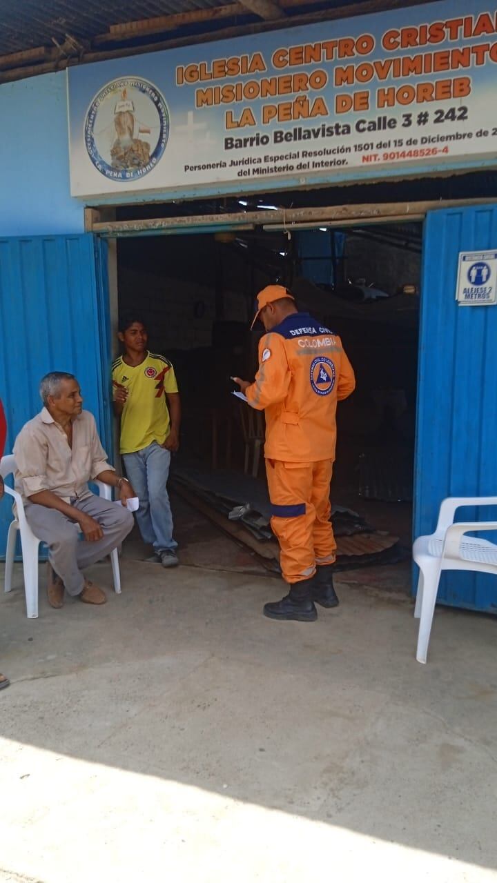 Organismos de socorro evalúan los daños presentados.