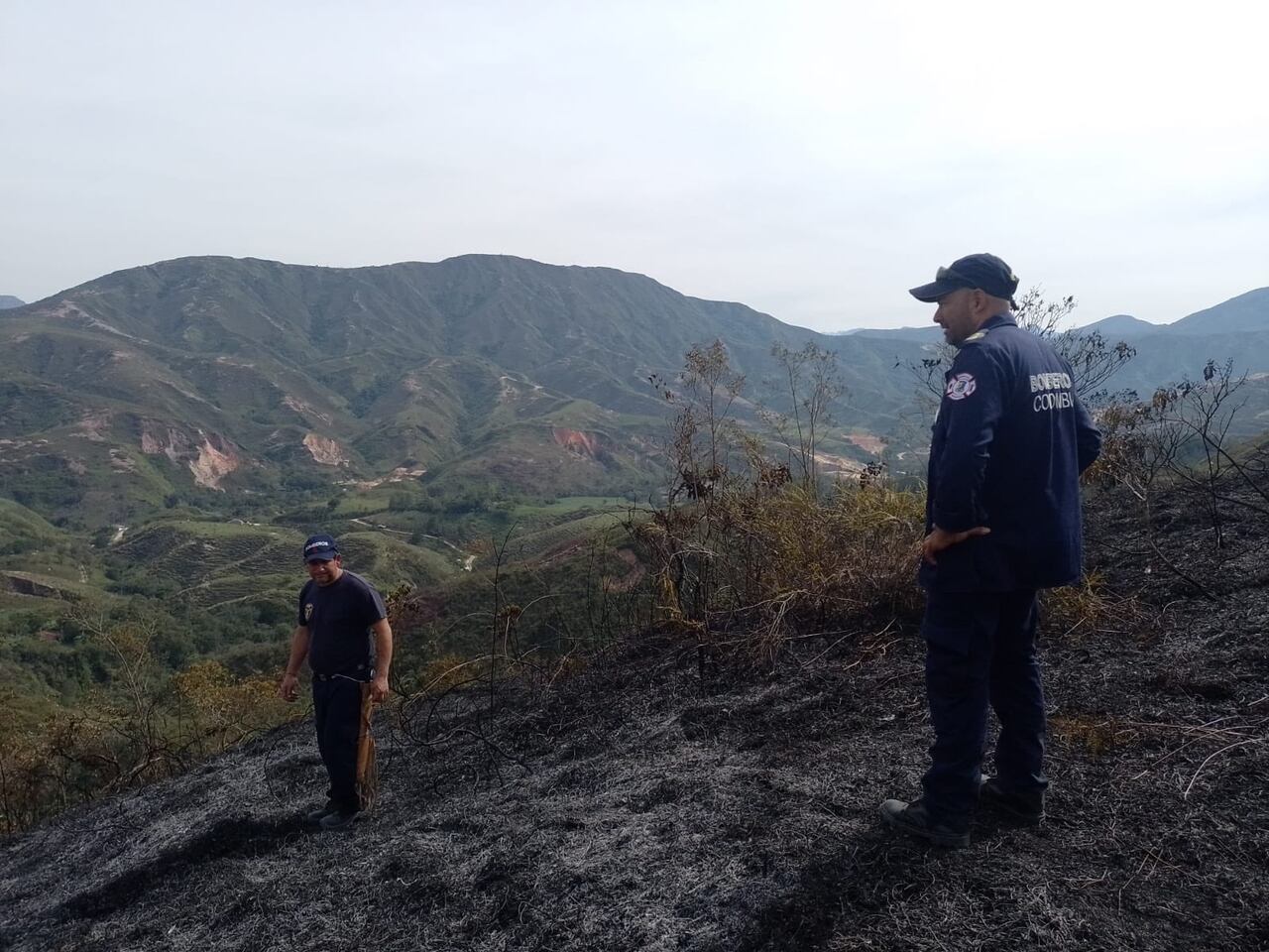 Cinco hectáreas quemadas en la vereda Las Flores de Mogotes.