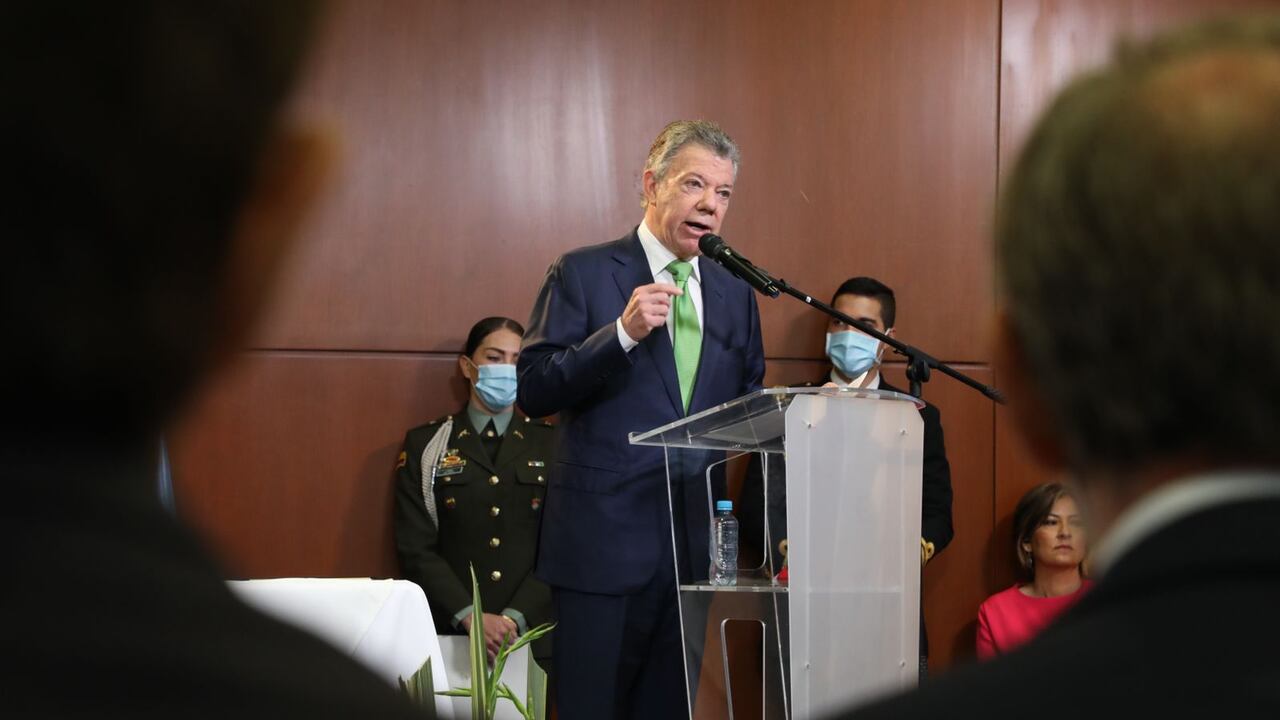 Justicia Especial Para La Paz acto en conmemoración de los 5 años de la firma del Acuerdo Final de Paz. Juan Manuel Santos