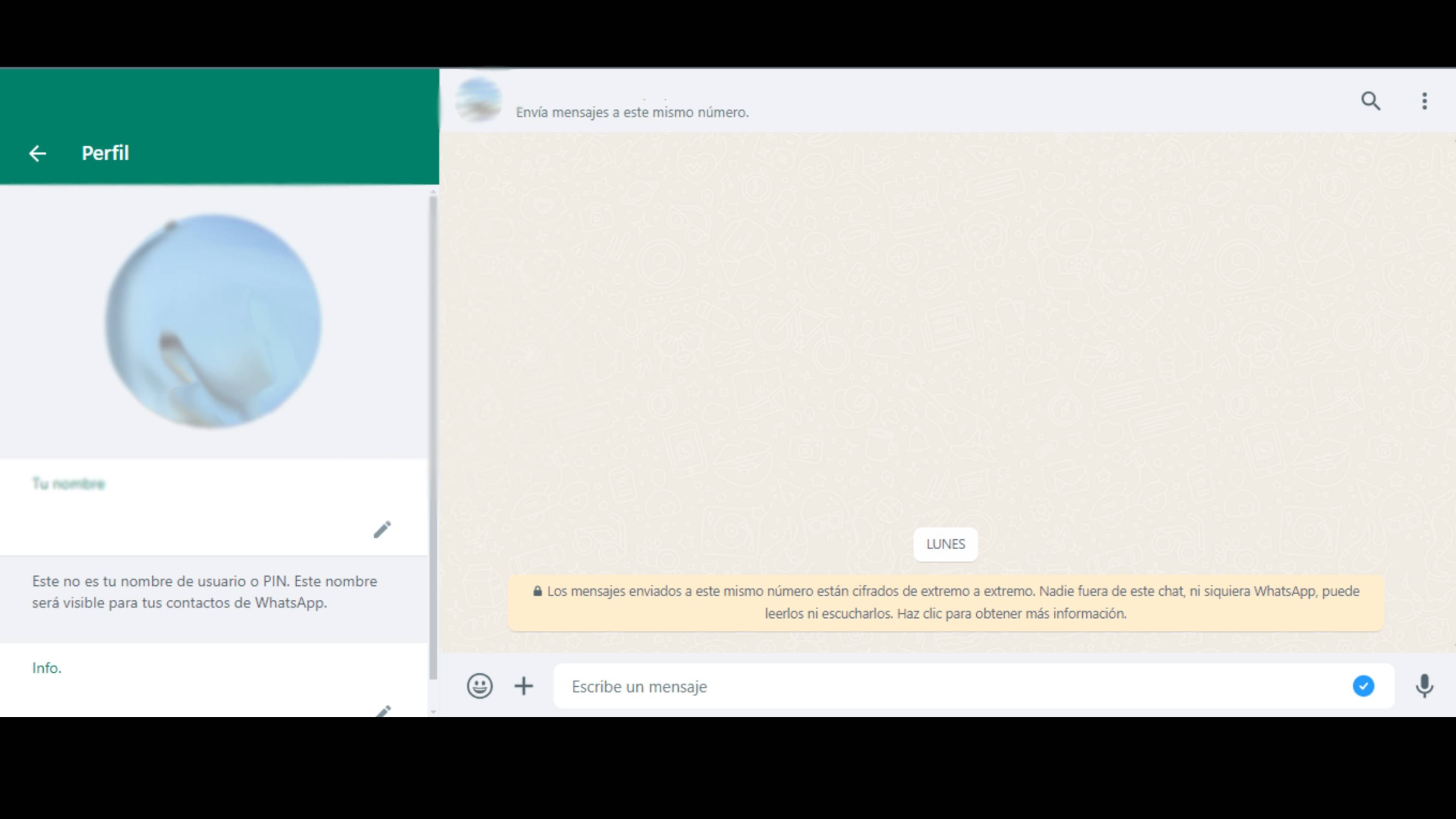 WhatsApp tiene un truco para ocultar el nombre del usuario.