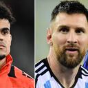 Luis Díaz y Leo Messi, dos de las figuras que asistirán a la Copa América 2024