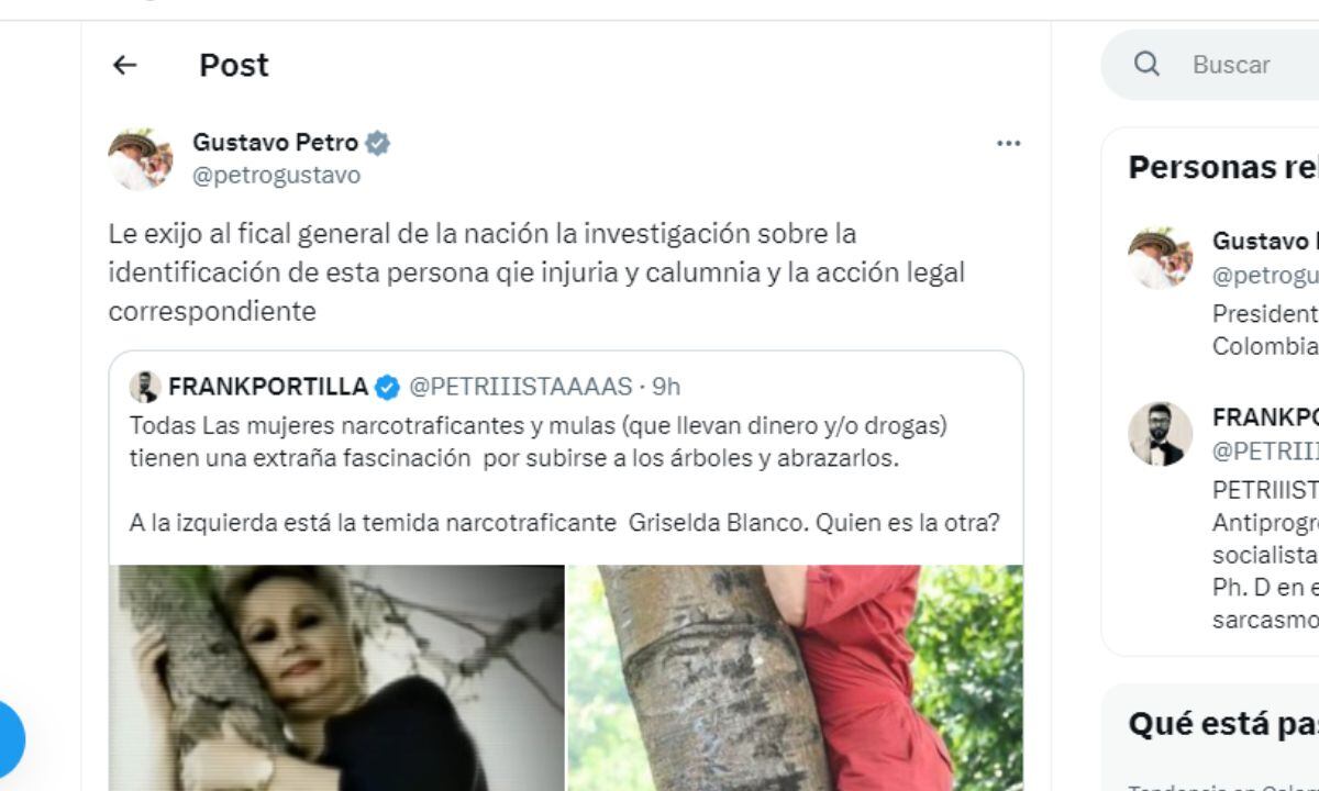 Exigencia del presidente.