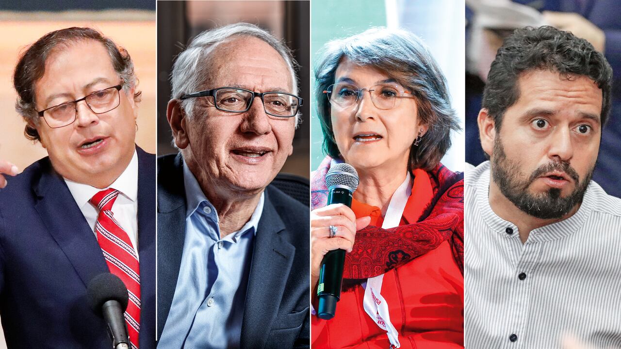 Gustavo Petro, Guillermo Alfonso Jaramillo, Julia Miranda Londoño y Alfredo Mondragón.