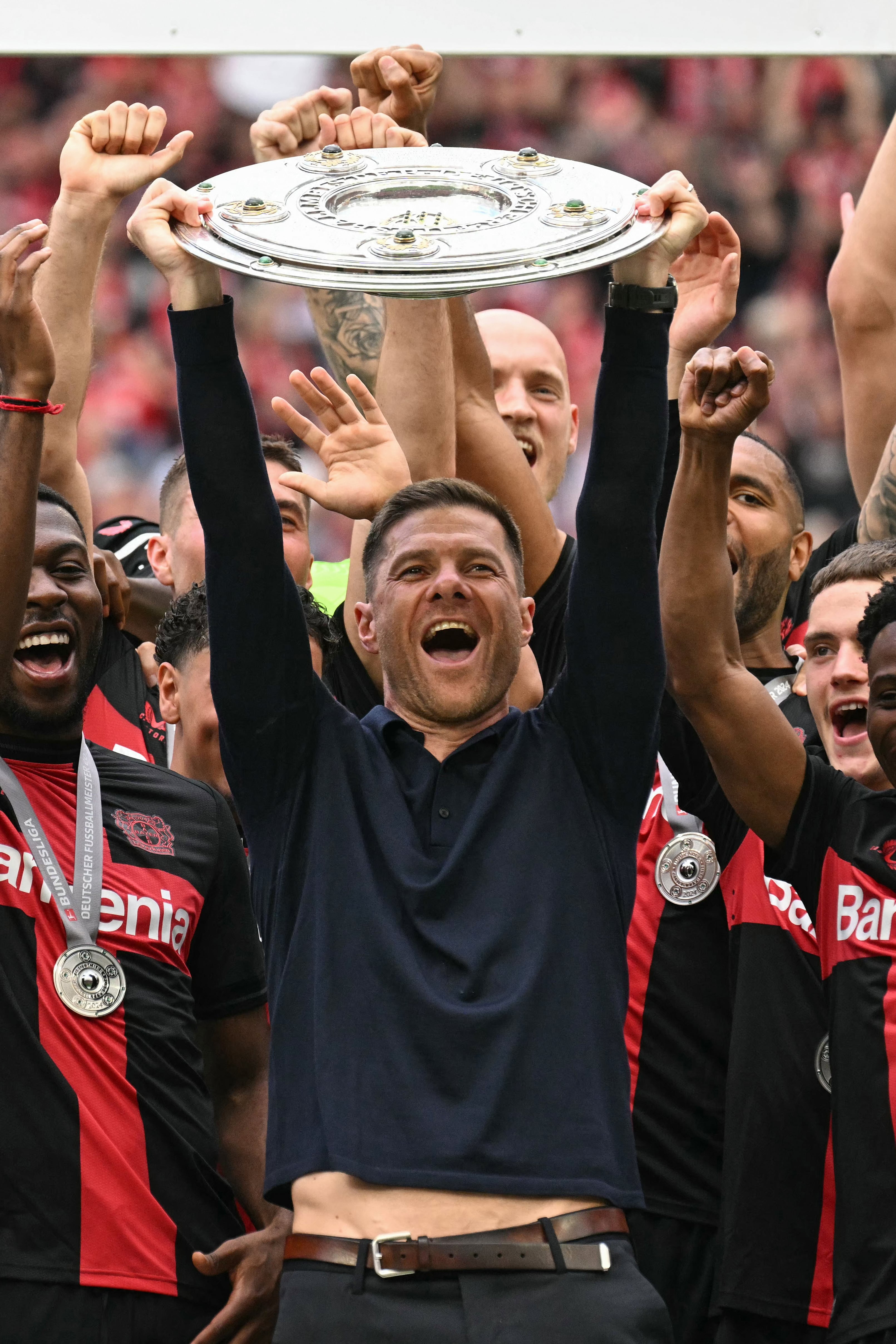 Xabi Alonso, entrenador del Bayer Leverkusen.