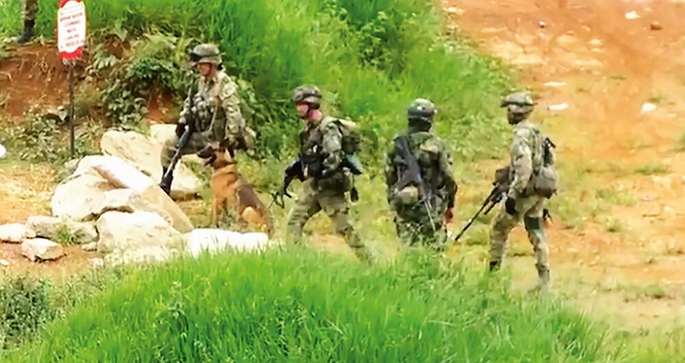 Soldados del Ejército Nacional.