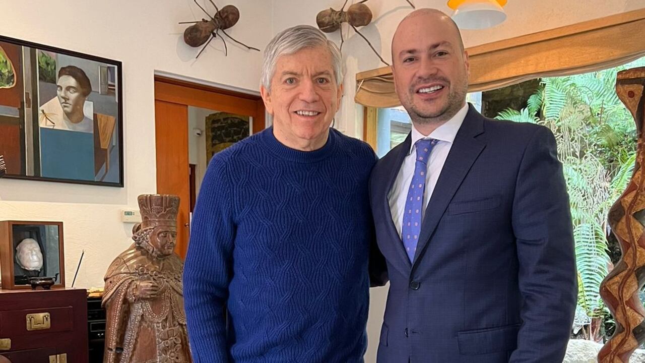 César Gaviria y el congresista Julián Peinado.