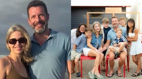 El supuesto responsable del crimen y su familia.